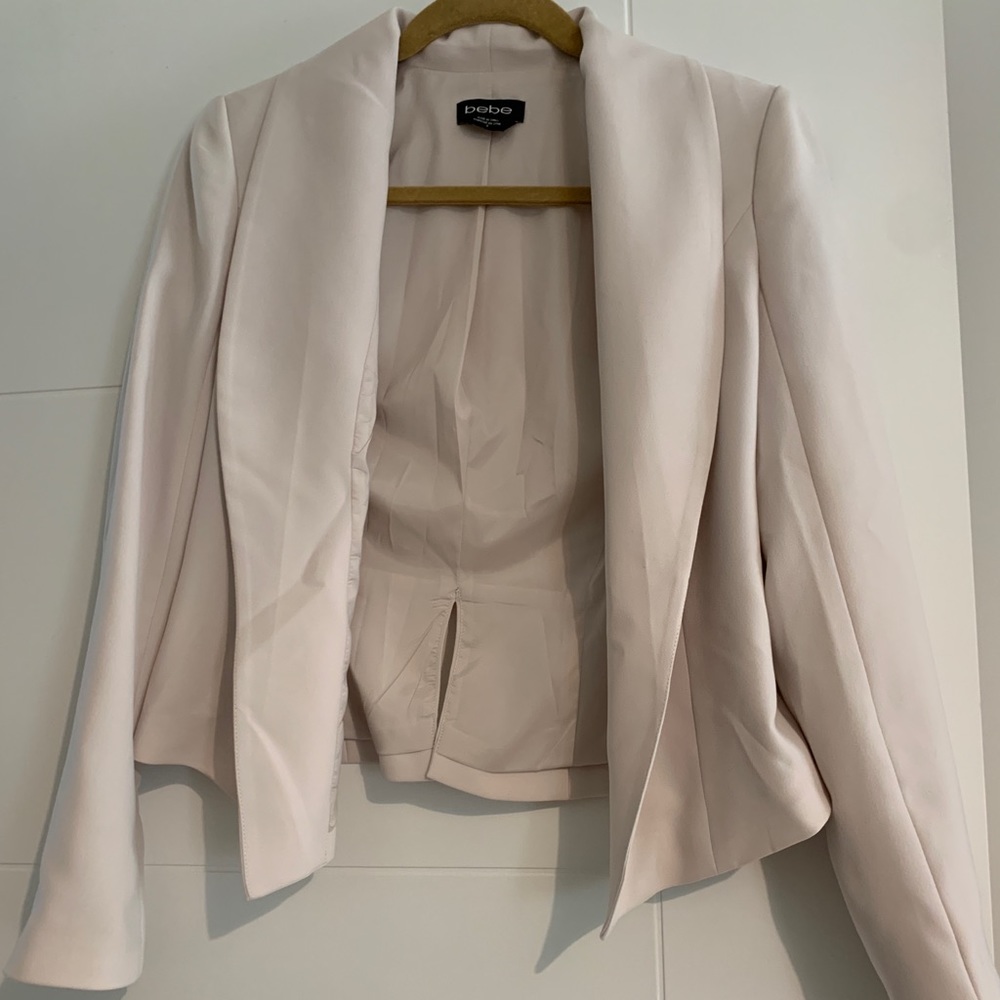 Bebe Cream Tailored Blazer